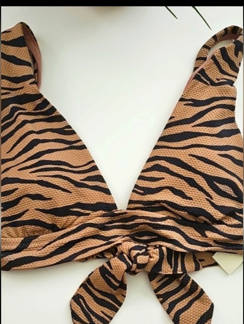 NWT Aerie Tiger Print Women's Swim Top